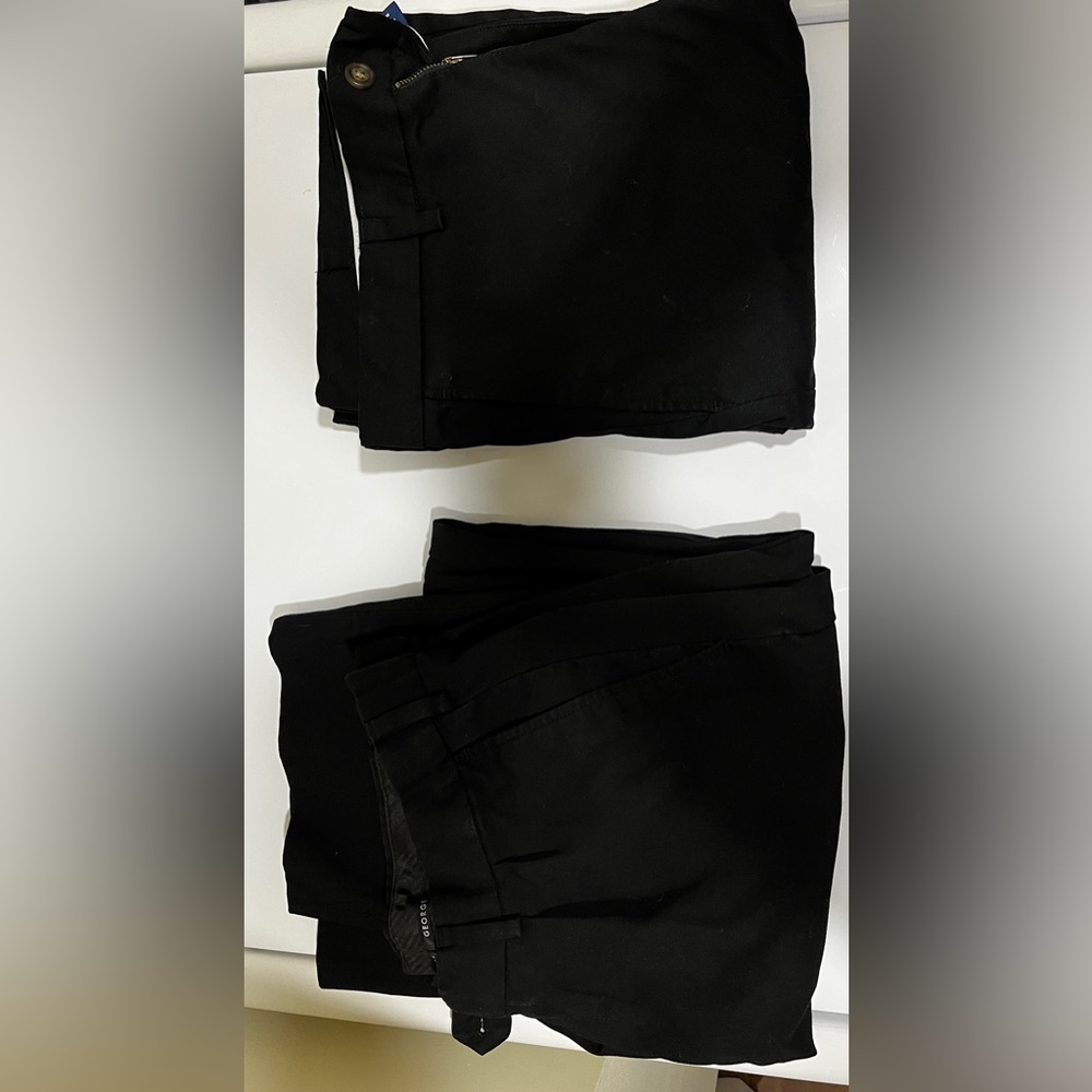 Two pairs of George Dress pants sized 34x34. Light use. Good Deal
